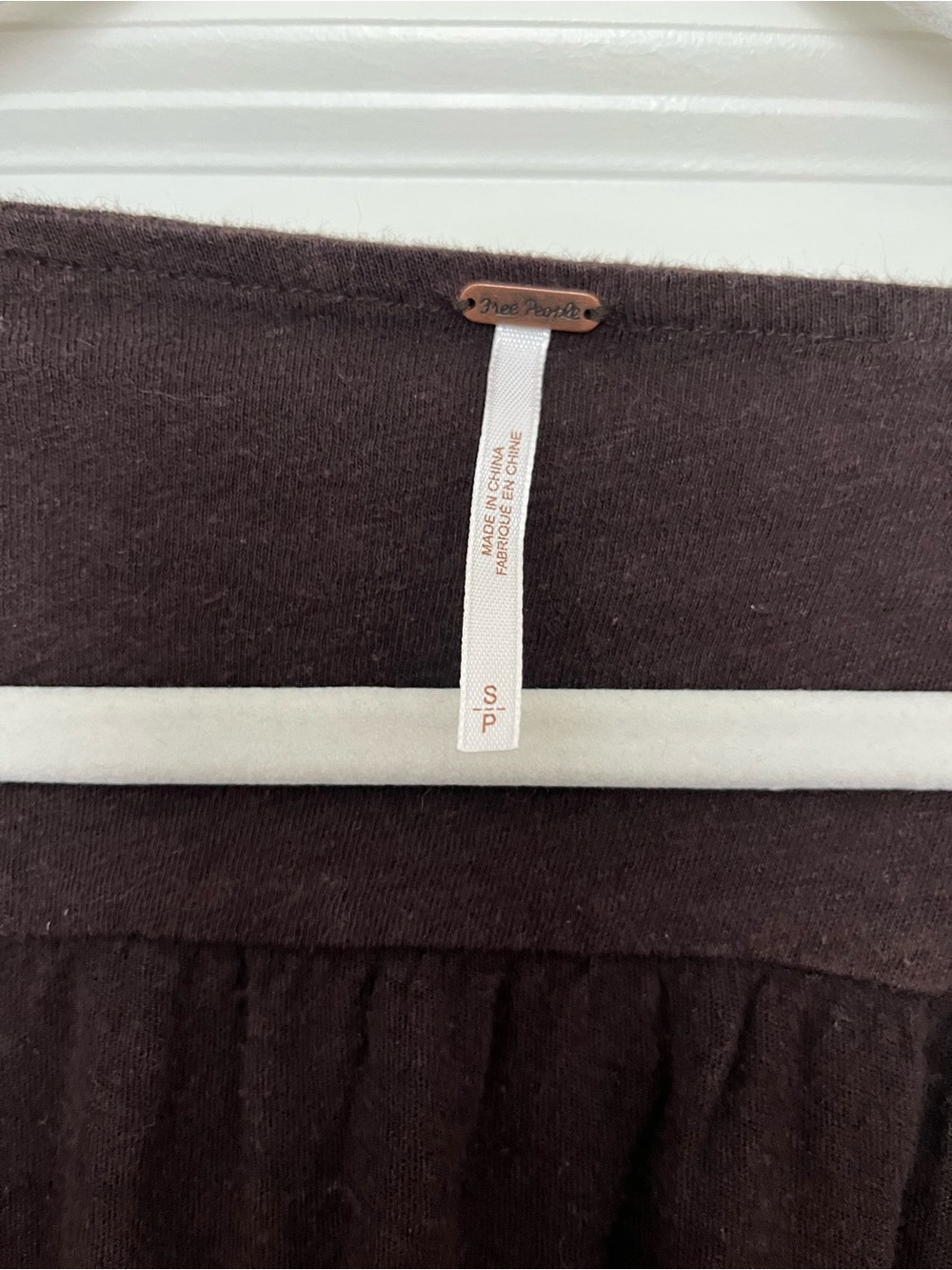 Free People Dark Brown Wrap Romper Mini with Side Tie - Picture 4 of 5